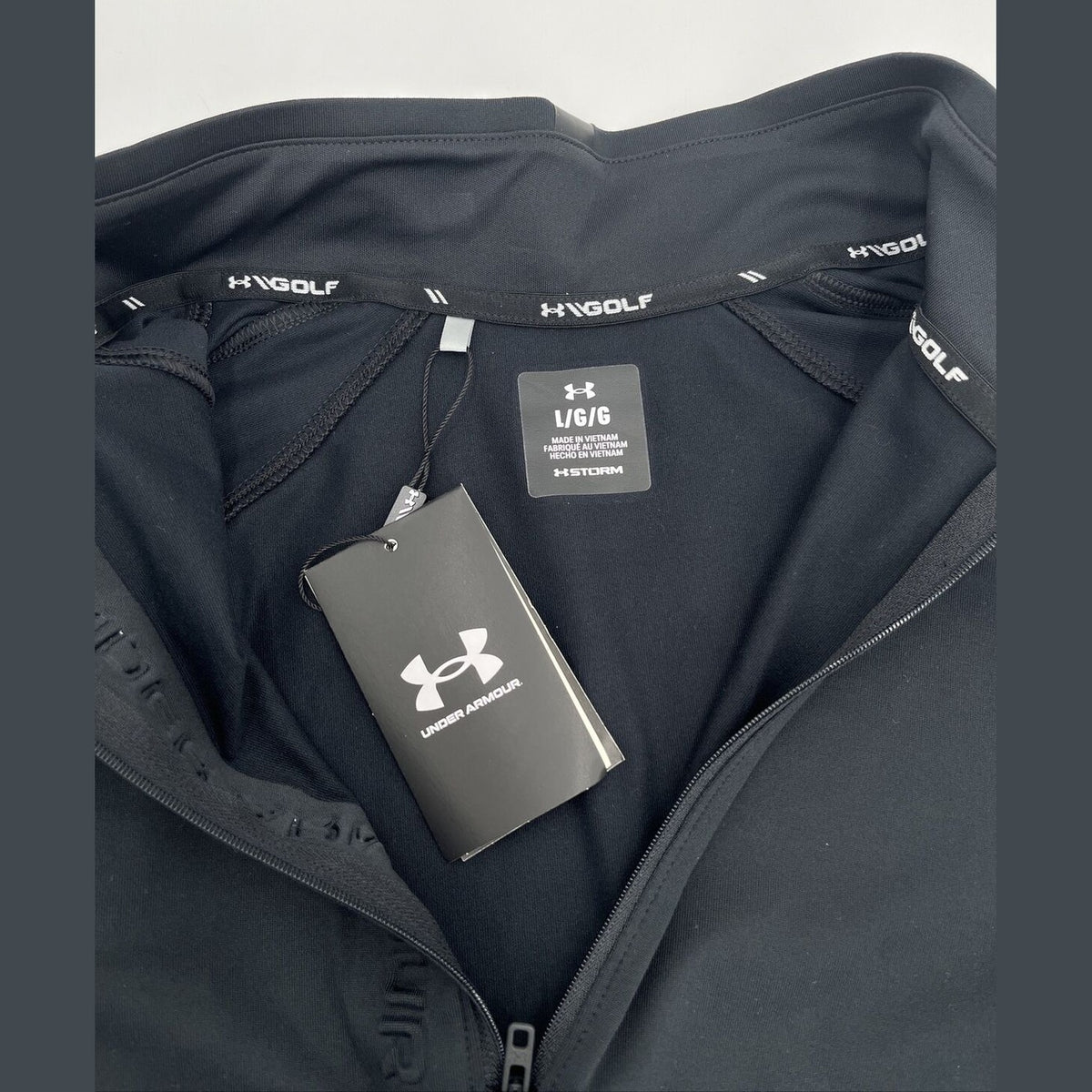 Under Armour Men’s 1/2 Zip Storm GOLF Sweatshirt-Black-LARGE - New-MSRP $80