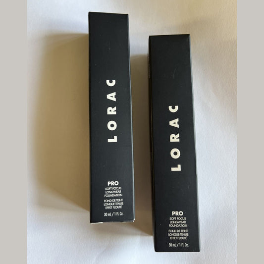 2 Pack- LORAC Cosmetics Pro Soft Focus Longwear Foundation- 25 Deep- 1 Fl. Oz.