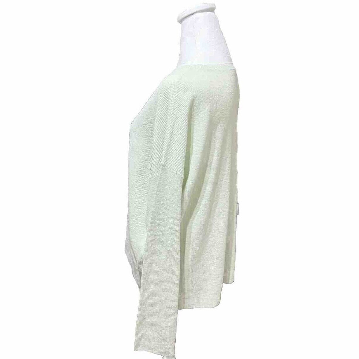 Eileen Fisher Women's Linen Blend Crewneck Long-Sleeve Top-Mist-Medium-New $258