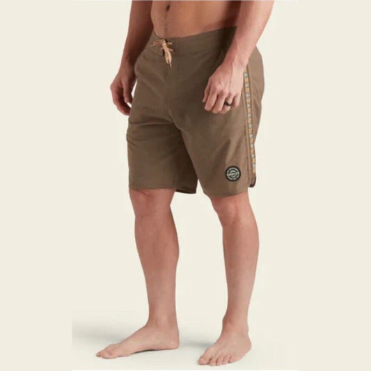 $65 HOWLER BROTHERS Men’s Bruja Deluxe Boardshorts Trunk - Teak- Size: 32W- New