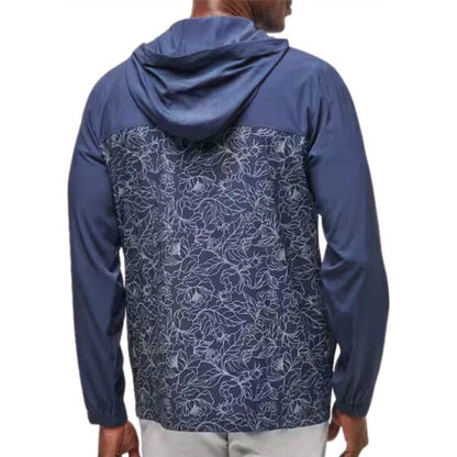 $150 Travis Mathew Men’s Blooming Orchid 1/4 Zip Golf Hoodie-Navy Blue-Medium