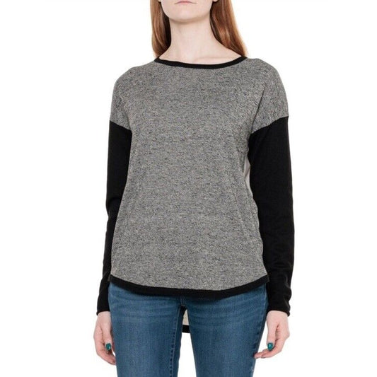 $95 SMARTWOOL Women's Shadow Colorblock Sweater - Black/Natural-Medium-New Tags