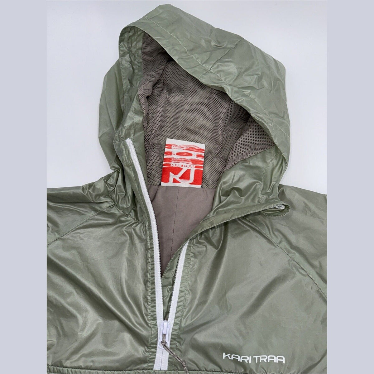 $120 Kari Traa Women’s Pauline Jacket Rain/Run Training-Slate Green- Medium- New