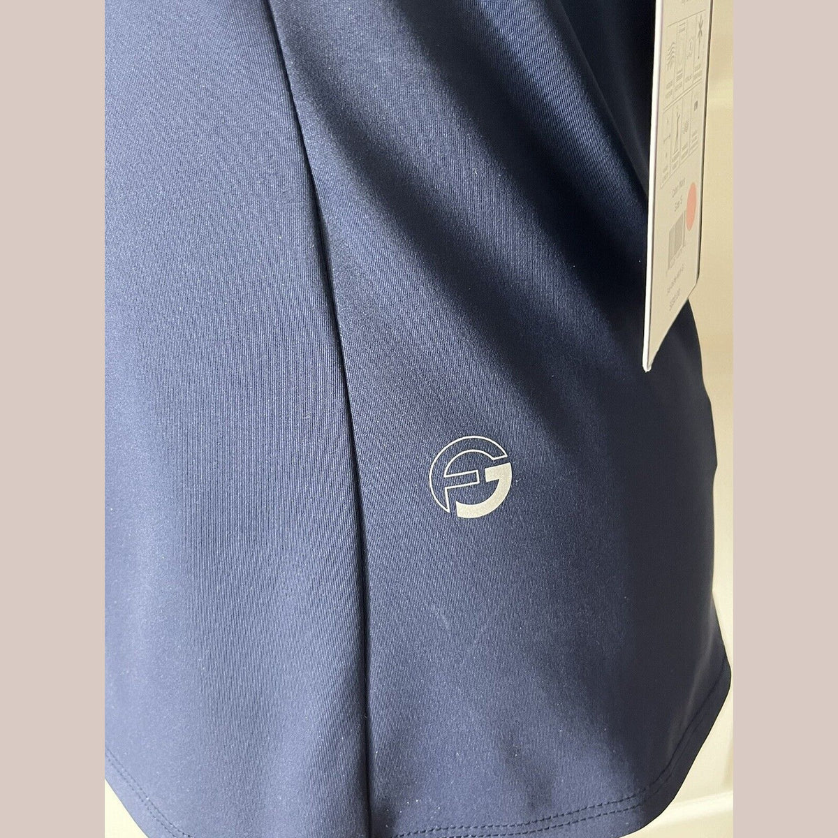 Foray Golf Women’s Zip front sleeveless Polo Shirt-Navy- Small-NEW Tag $130