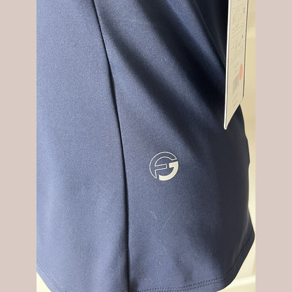 Foray Golf Women’s Zip front sleeveless Polo Shirt-Navy- Small-NEW Tag $130