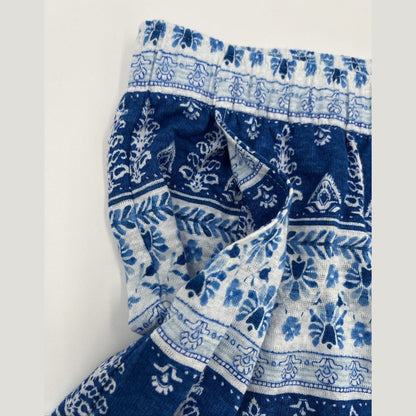 $79 Joie Women’s Linen Relaxed Fit Tassel Shorts Olivia Floral Blue- Large- New