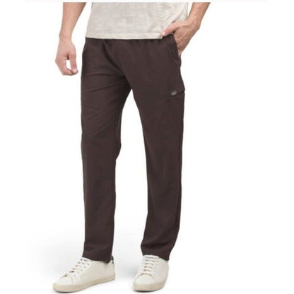 $75 Eddie Bauer Men’s Frontier Lightweight Pants-Chocolate Plum-Medium-New Tag