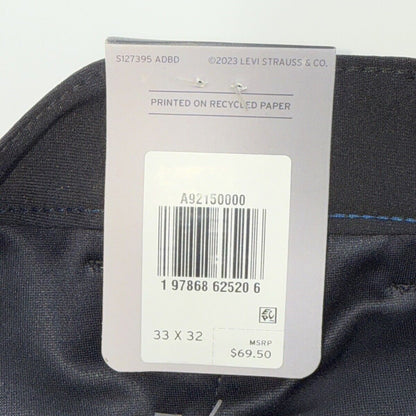 $69 Levi’s Men’s XX Chino Standard Tech Pants- Black -33W x 32L - New With Tags