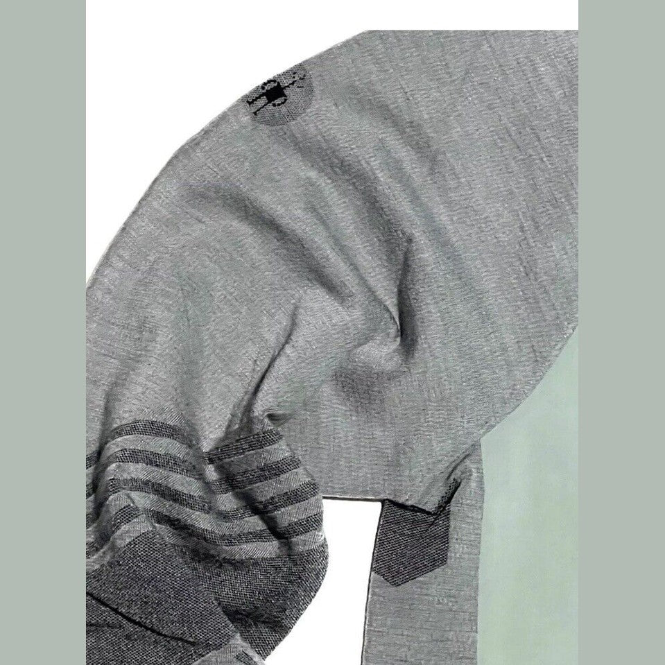 $220 Smartwool Men’s Intraknit Active Full Zip Jacket Merino - Lead Gray- Medium