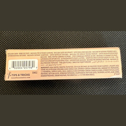 Benefit Cosmetics Roller Lash Curling& Lifting Mascara- MINI- Black- 0.14oz