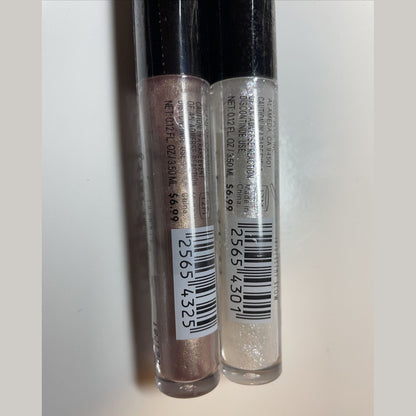 2 Pack Addison & Gates Set Lip Gloss, 1 Iridescent Glow, 1 Mauve 1 Each - Sealed