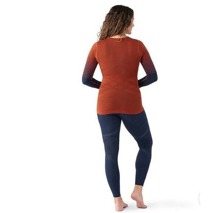 $130 Smartwool Women’s Intraknit Merino Base Layer Crew-Pecan Tan-Medium-New Tag
