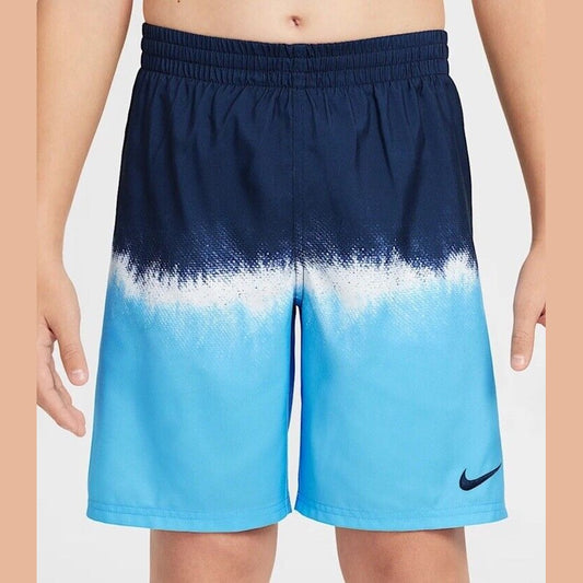 NIKE Men’s Shorts Swim Trunks NESSF547 Content Volley 9”- Navy/Blue -Medium -New