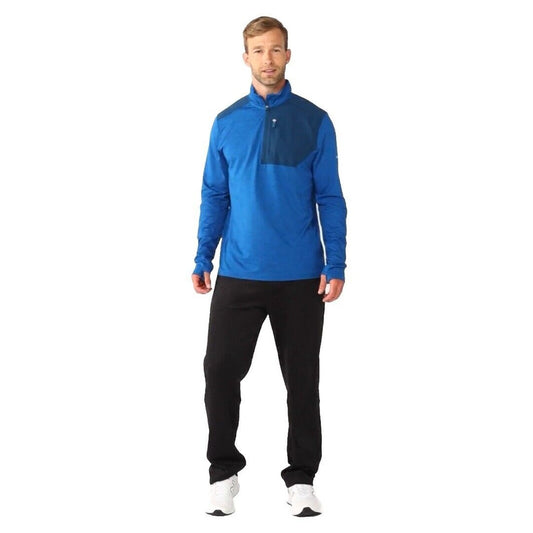 Tek Gear Men’s Mixed Media Pullover Shirt - Dark Blue - Small
