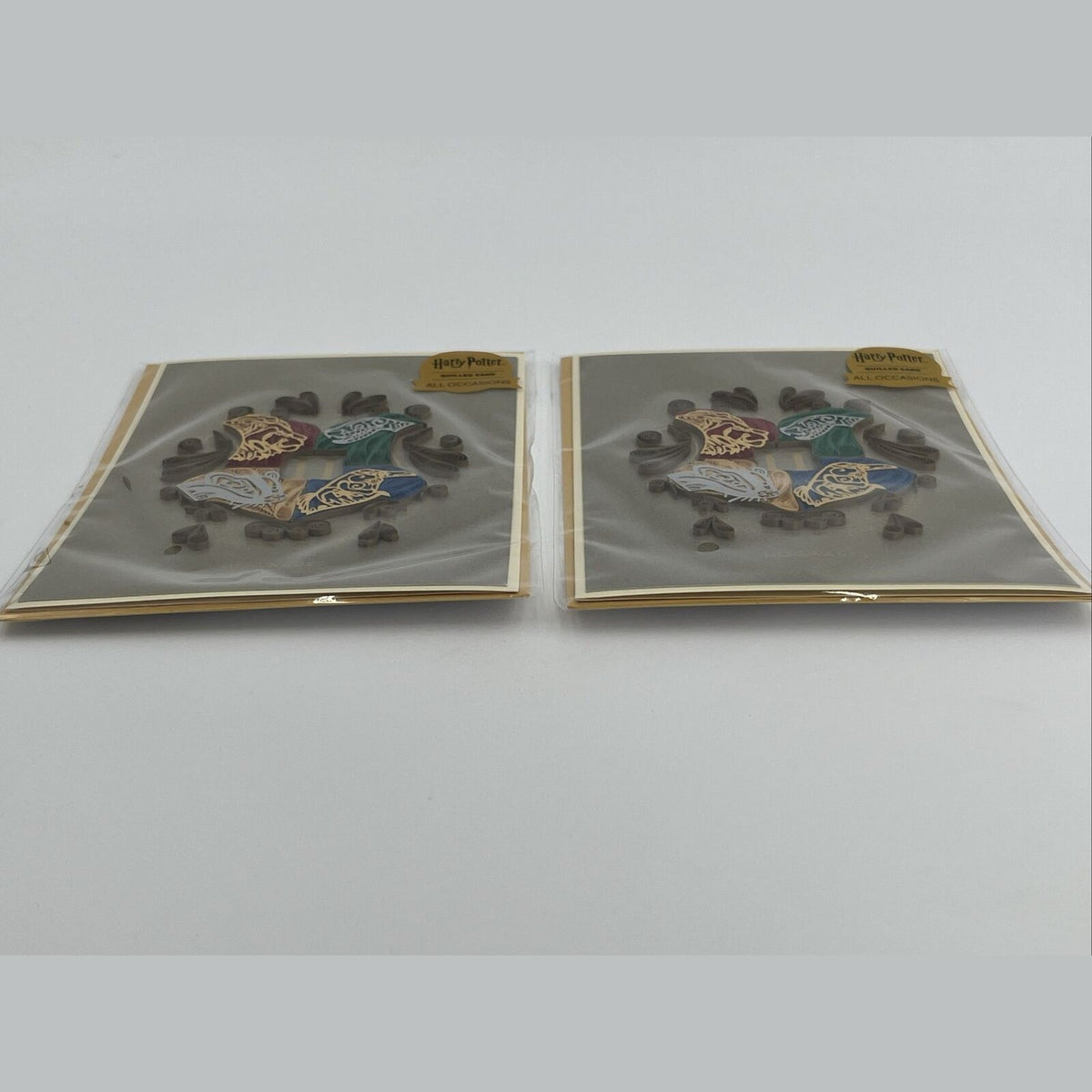 2 PopCraft Card High Quality Quilling HARRY POTTER HOGWARTS Blank inside $13.50