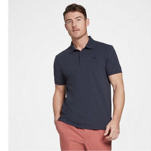 VRST Men's Pique Polo - Darker Ardosia Slate - Small - New Tags Retail $60
