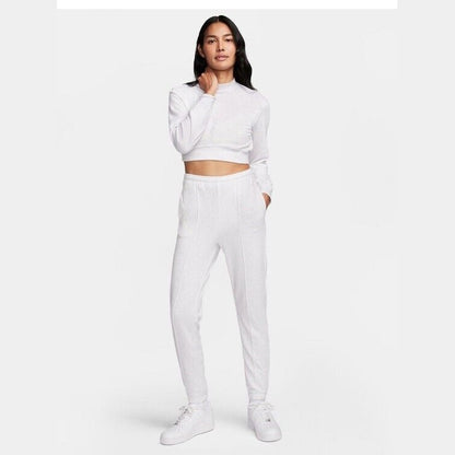 Nike Women's Sportswear Chill Terry High-Waisted Joggers-Birch Heather-Medium