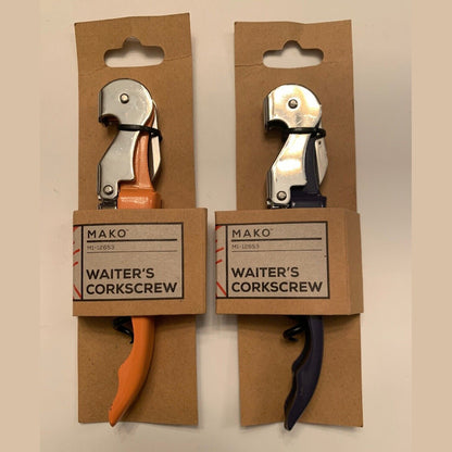 Lot Of 2 Mako Two-Step Waiter's Corkscrew - Colors: Pastel And Purple - NEW