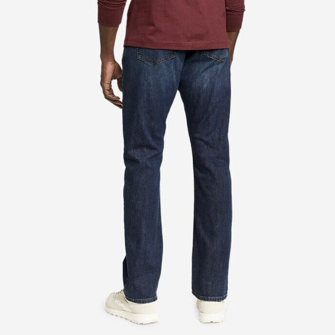 EDDIE BAUER Men’s Flex Straight Denim Jeans- River Rock- 32W x 30L- New Tags $70