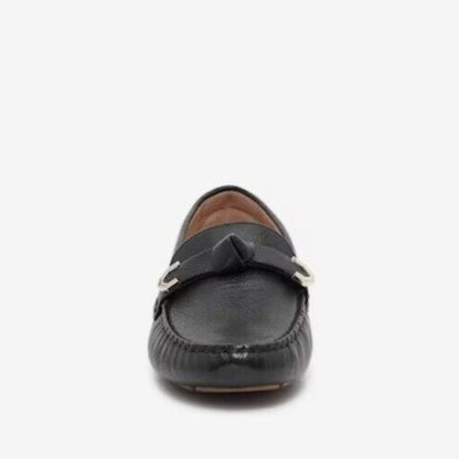 Cole Haan Women's Evelyn Bow Driver Driving Style Loafer -Black-7M (B) - New