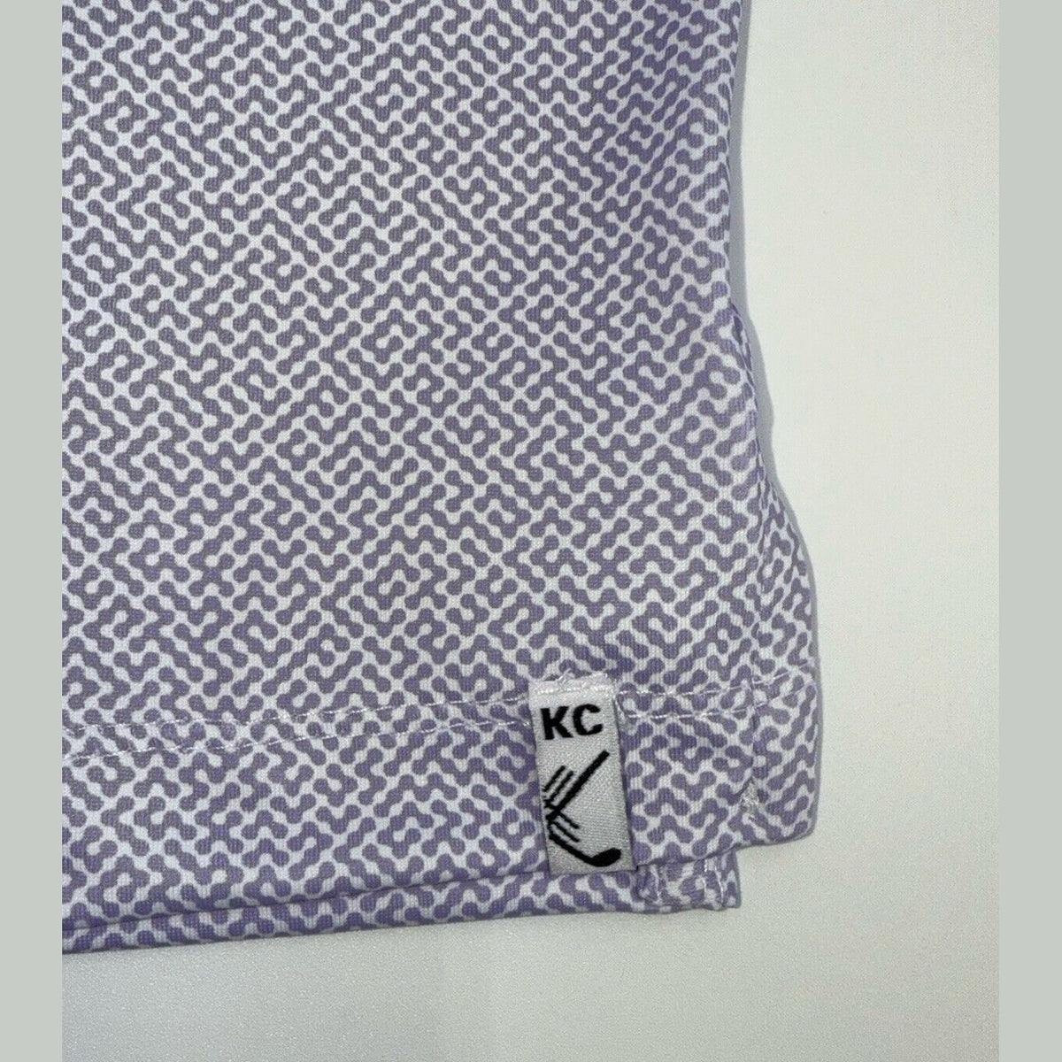 $59 Kenneth Cole Men’s Pique Cooling Performance Polo Shirt UPF 50-Orchid-Small