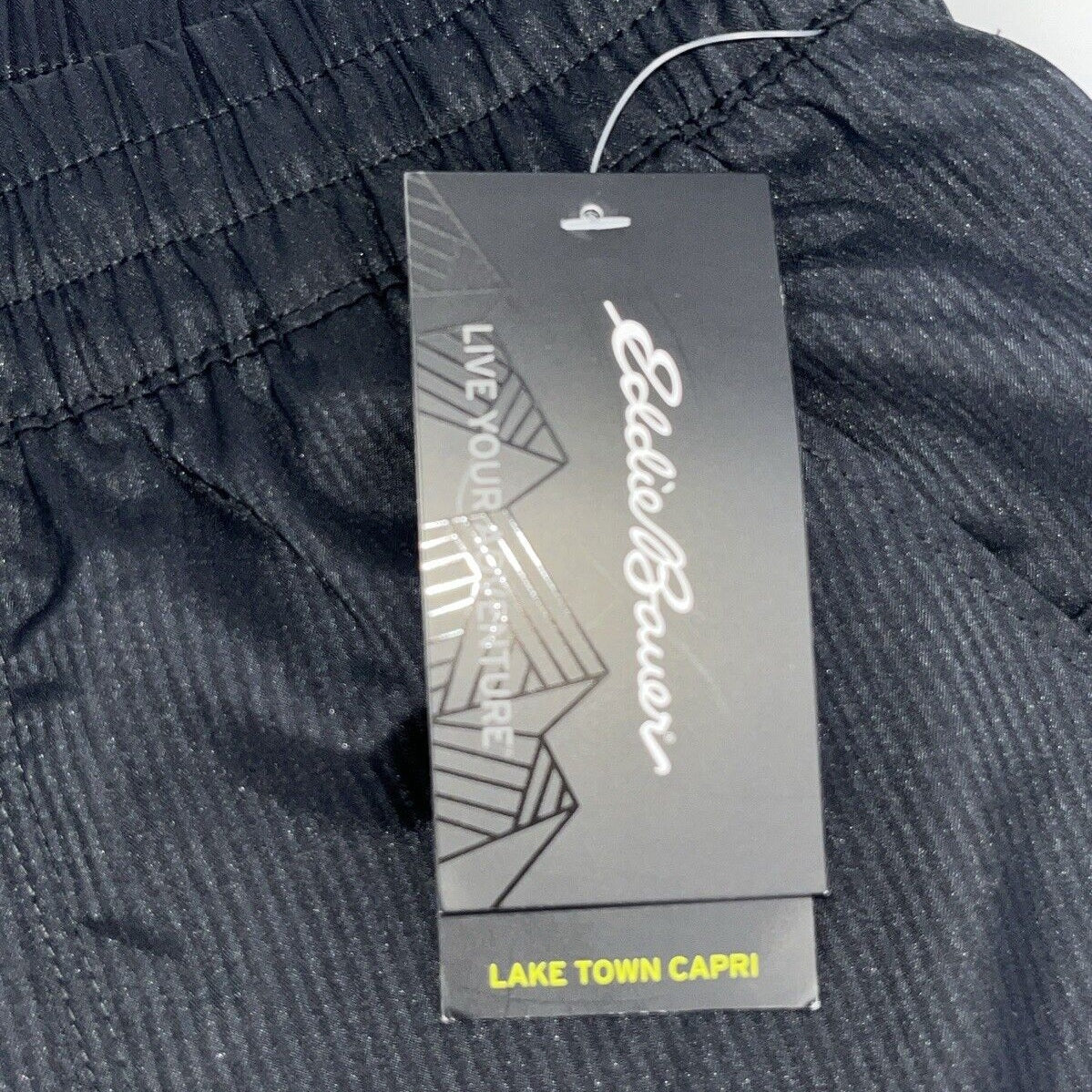 $70 Eddie Bauer Women’s Lake Town Capri Pants Lightweight-Black-Size: Medium-NWT