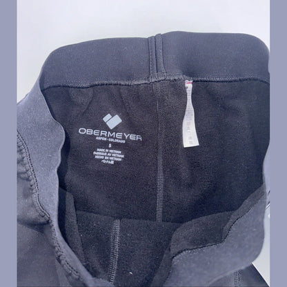 Obermeyer Men's Thermal Fleece Base Layer Bottoms 150 Ultrastretch-Black-Small