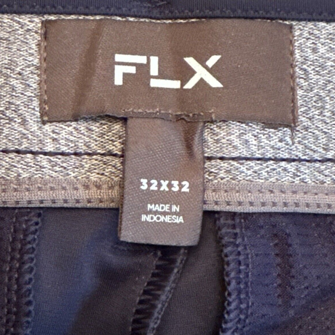 FLX Men’s Premium Slim Flat Front Pants- Navy- 32W 32L - New Tags