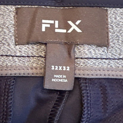 FLX Men’s Premium Slim Flat Front Pants- Navy- 32W 32L - New Tags