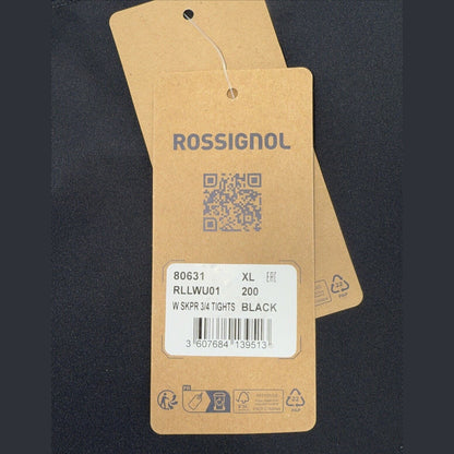 $95 Rossignol Women’s Stretch 3/4 Length Running Tights- Black- XLarge- New Tags