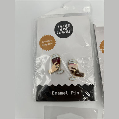 These Are Things Combo Lot Of 4 Enamel Pin Sets, Yin Yang Flow New! Best Price
