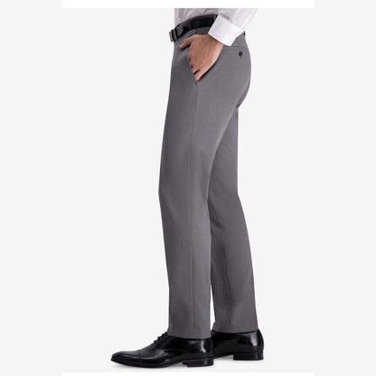 Kenneth Cole Reaction Pants Modern Fit Micro Check- Medium Gray- 30W X 32L- New
