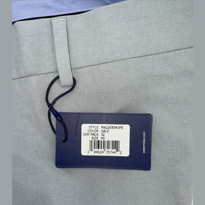 $180 Peter Millar Crown Men’s Crafted Surge Performance Pants- Gale Grey-40W 32L