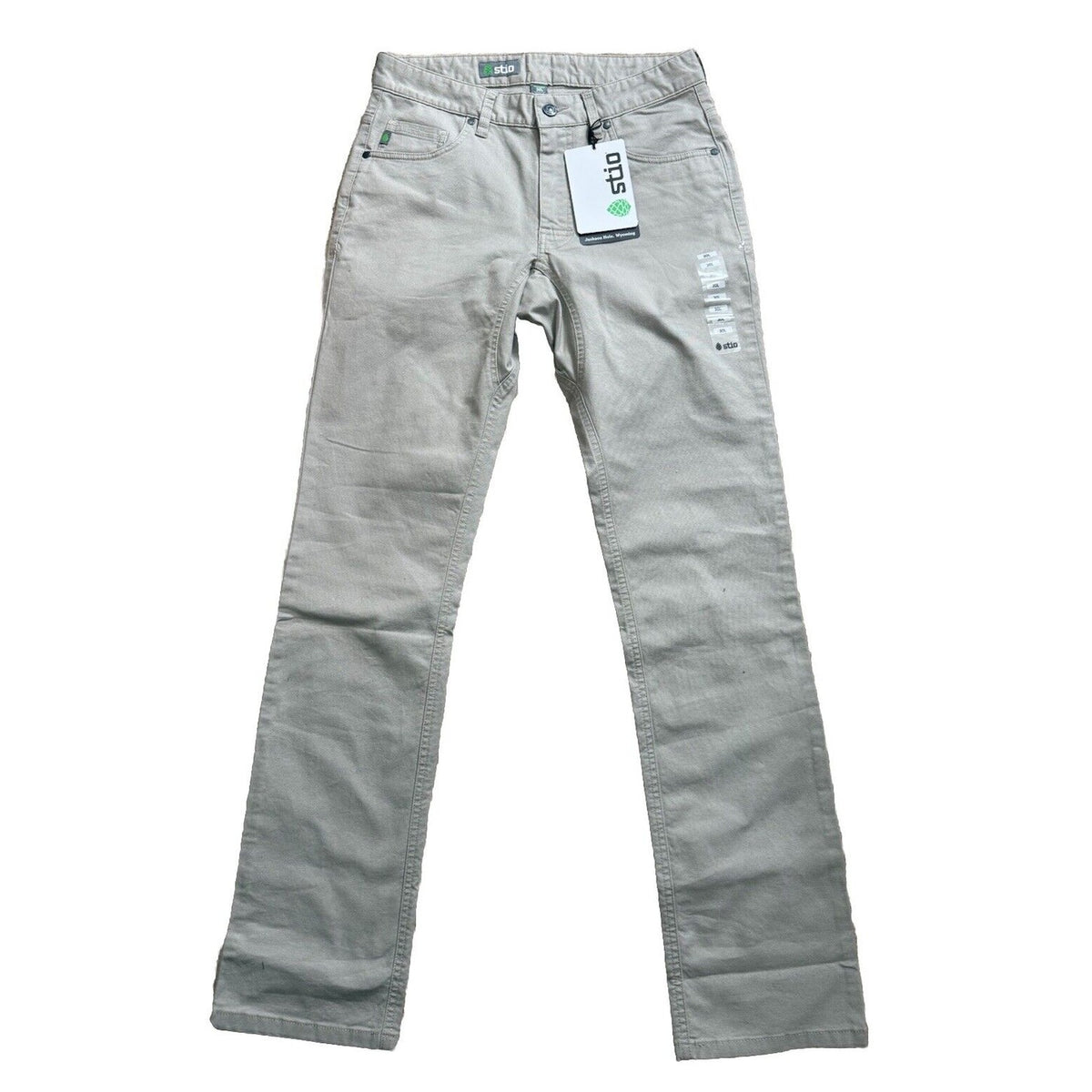 $100 Stio Men’s Organic Rivet Canvas Utility Pants- Talus- Size: 30 Long -New