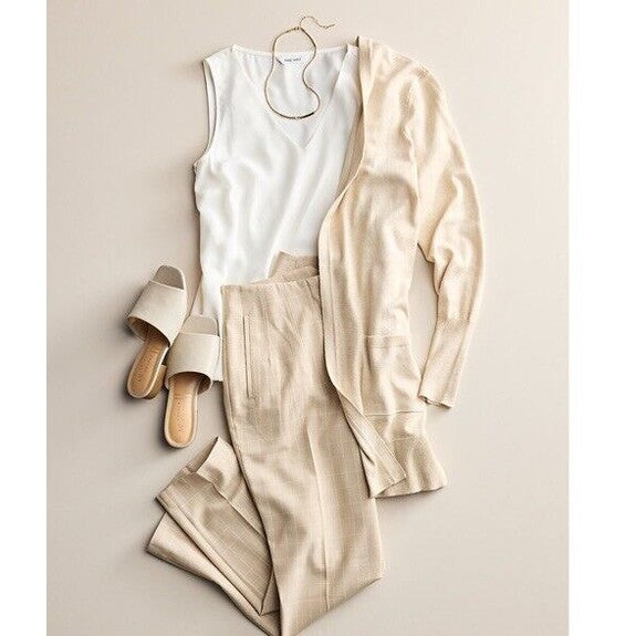 Nine West V Neck Tank - Black -Size: Small- NWT Retail $26