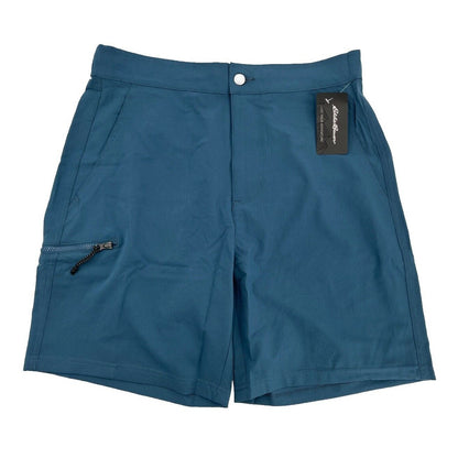 $55 Eddie Bauer Men’s Canyon Lightweight Shorts- Blue Fusion-Medium-New Tag