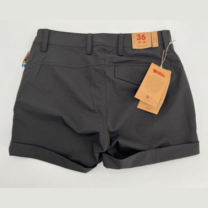 $90 FjallRaven Women’s Abisko Stretchy Trekking Shorts-Dark Grey-30/31” (EU40)
