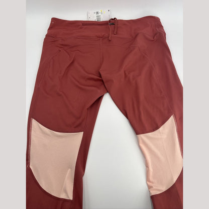 NIKE Women's FAST Mid-Rise 7/8 Length Running Tight Leggings-Rust-Size: 2XLarge