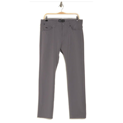 $178 Hugo Boss Delaware Slim Fit 5 Pocket Pants- Dark Grey-Size: 38W 32L-New Tag