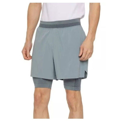 $95 Smartwool Men’s Intraknit Active Merino Wool Lined Shorts-Lead Gray-Small