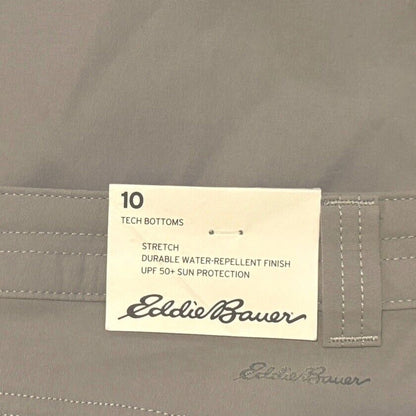 $65 EDDIE BAUER Women’s Tech Capri Pants Stretch- Ash -Size: 10-NEW