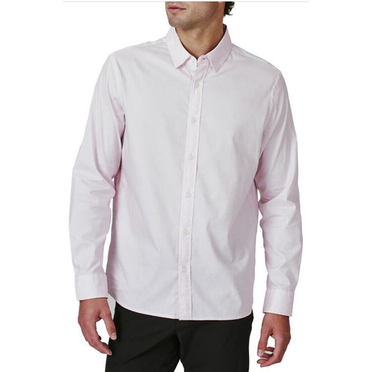NEW 7 Diamonds Men’s Venetia Long Sleeve Button Shirt-Pale Pink-Small- $128