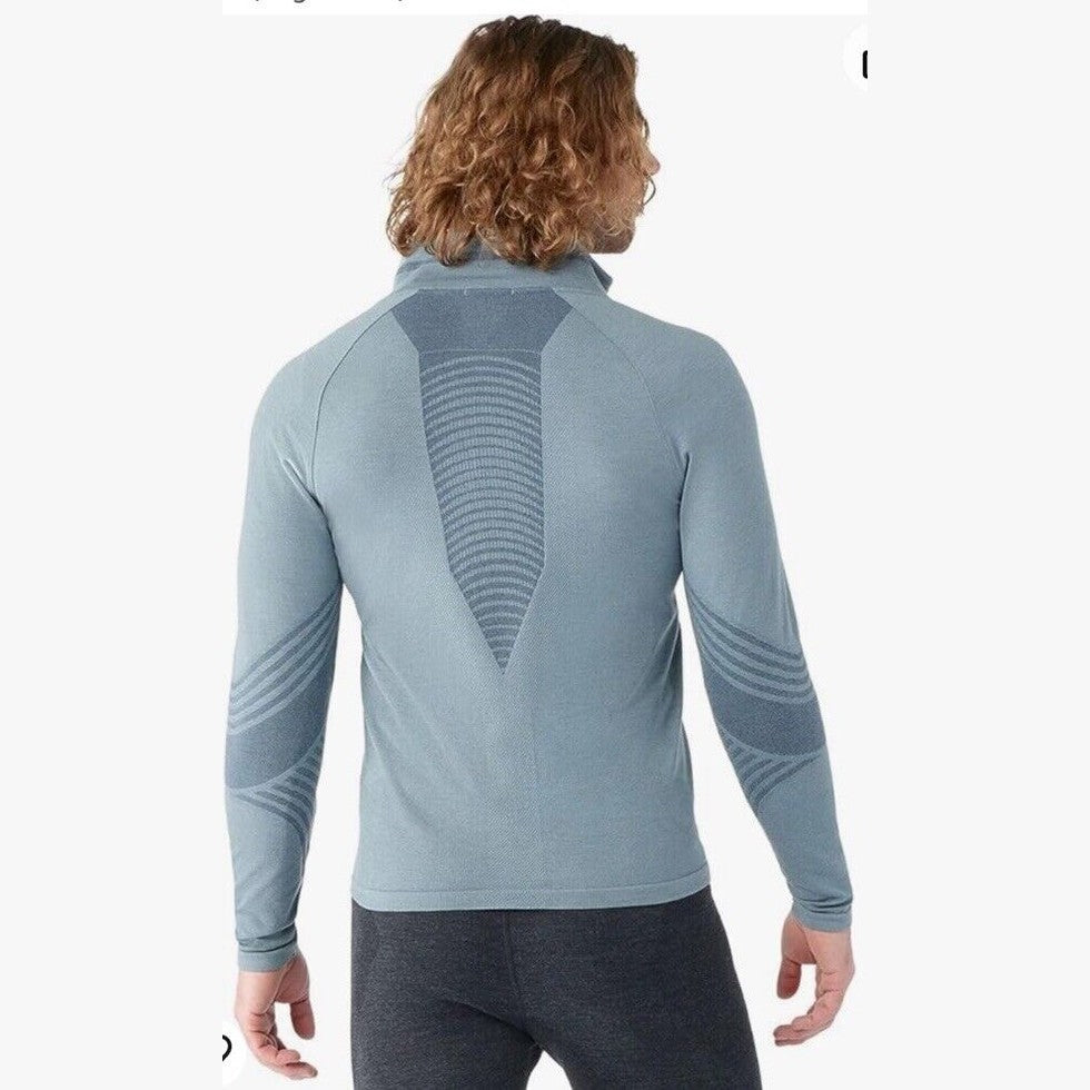 $220 Smartwool Men’s Intraknit Active Full Zip Jacket Merino - Lead Gray- Small
