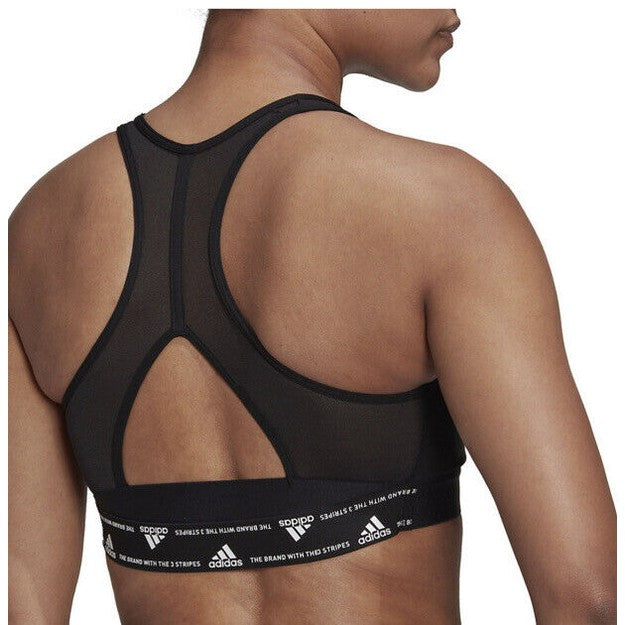 Adidas Powerreact Training Medium-Support Padded Bra- Black-Size: LAC -New $35