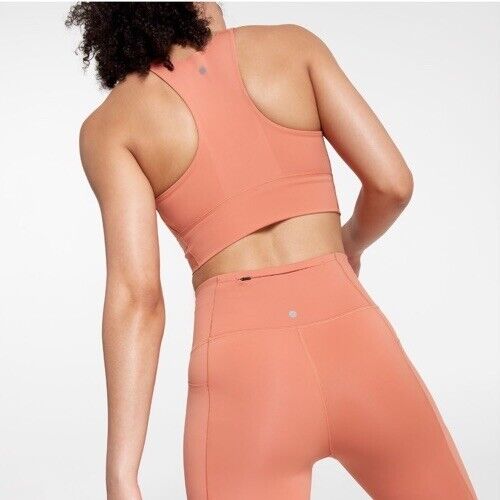 $70 CALIA  Women’s PowerMove High Rise Knee Crop Tights -Apricot Aura-Large-NWT