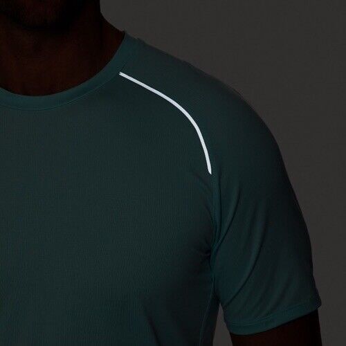 VRST Mens Accelerate Run Tee Shirt - Shoreside Blue- Small-New- MSRP $45