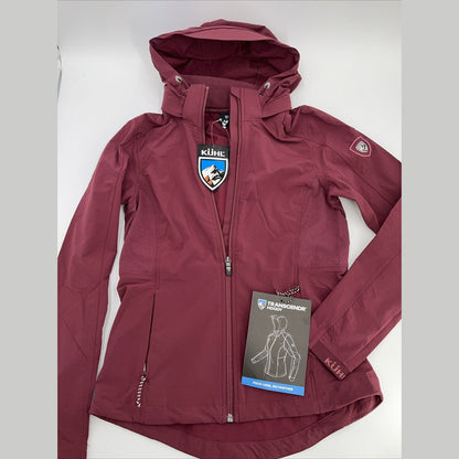 $149 Kuhl Women’s Transcendr Hoody Full Zip Jacket - Barberry Maroon-XSmall-New