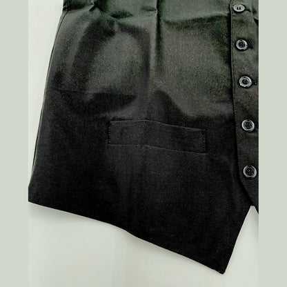 Uniform Works Men’s CLASSIC Fit Vest/Pockets RESTAURANT WAITER SERVER-Small-New