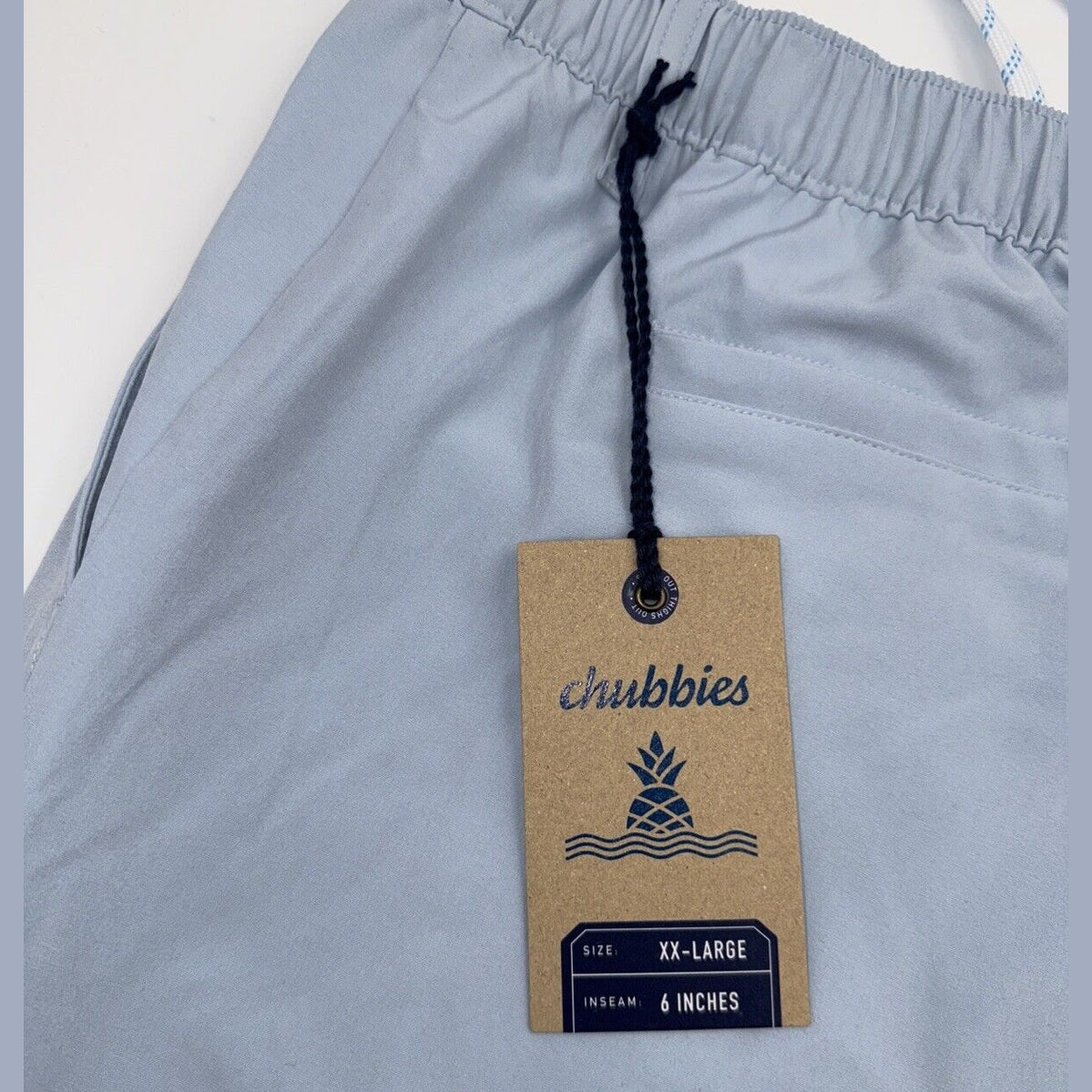 $65 Chubbies Men’s Everywear Tech Fabric 6” Shorts (2025 Version) Blue- 2XLarge