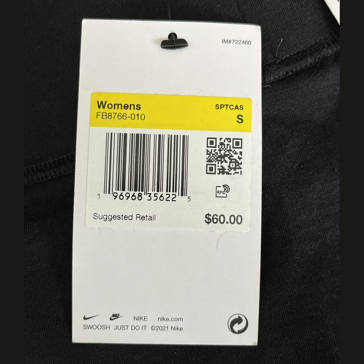 $60 Nike Women’s Premium High-Waisted Shine Leggings (FB8766-010)-Black-Small